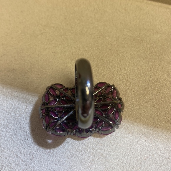 Sterling silver colored gemstone ring - Picture 4 of 5